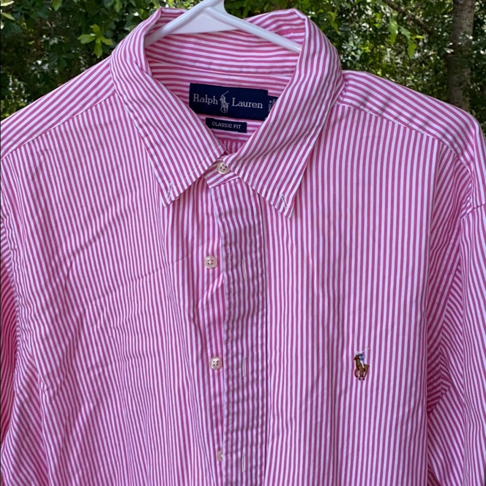 Ralph Lauren Men’s Button Up Shirt Size 16 1/2 34/35 in Excellent Condition - Picture 5 of 15